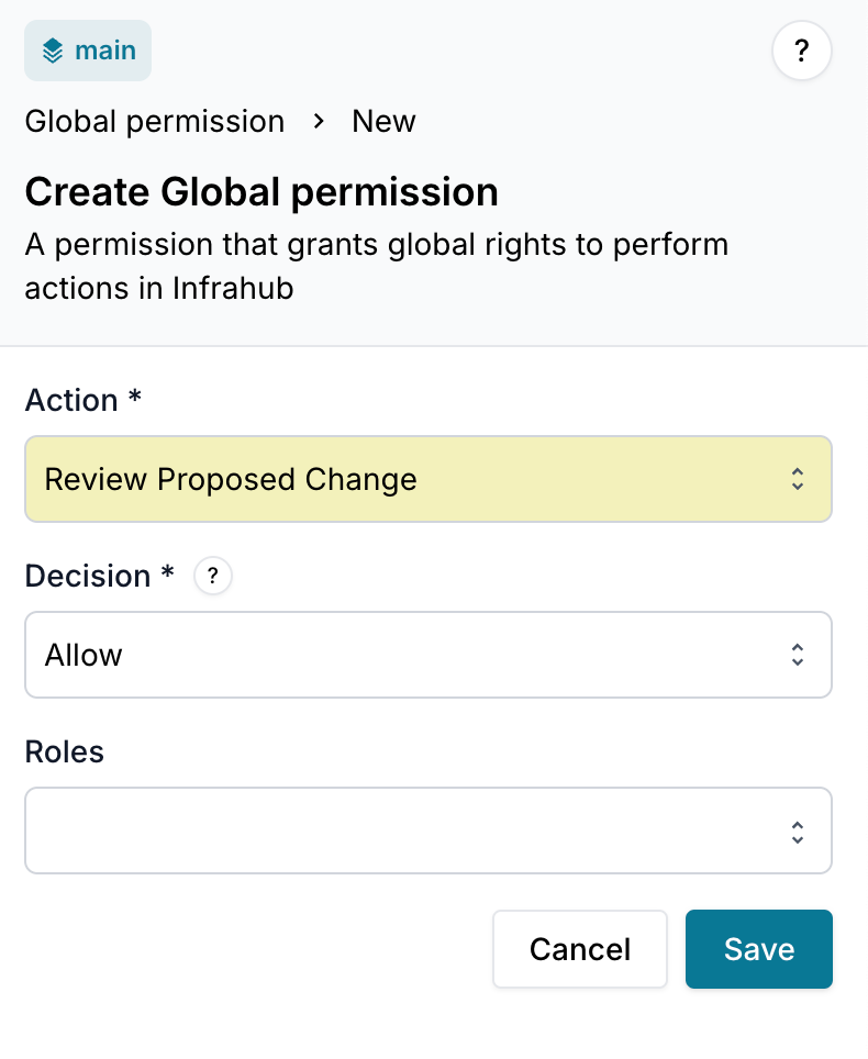 Global permission